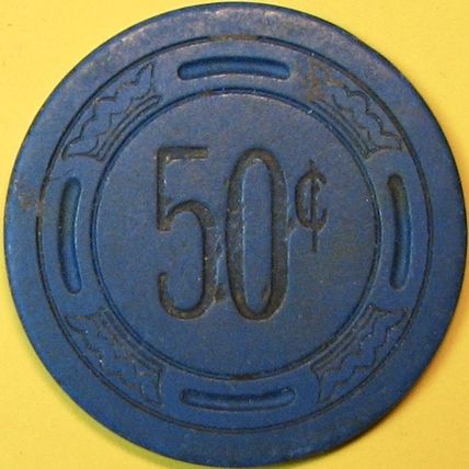 D&S (Dodson & Self). 50¢ Vintage Casino Chip. Buena Park, CA. 1948. Q45.