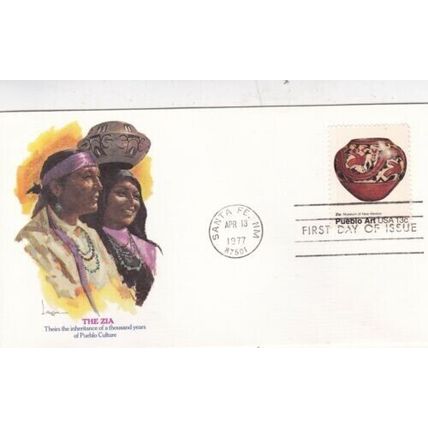 United States 1977 The Zia FDC Santa Fe Cancel unaddressed VGC