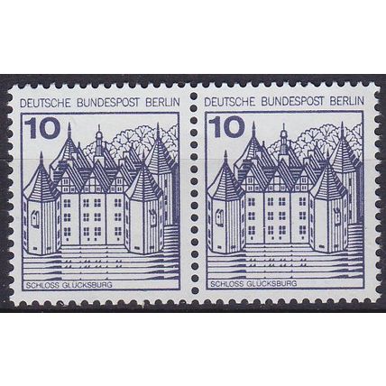 GERMANY BERLIN [1977] MiNr 0532 A 2er ( **/mnh ) Burgen Schlösser