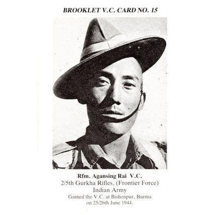 Agansing Rai 5th Gurkha Rifles Indian Burma Military WW2 Victoria Cross Postcard
