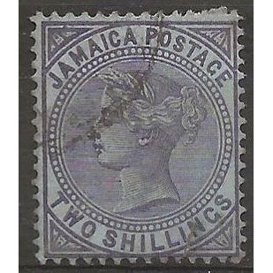 Jamaica 1910 SG56 2/- Purple/Blue Fine Used ..