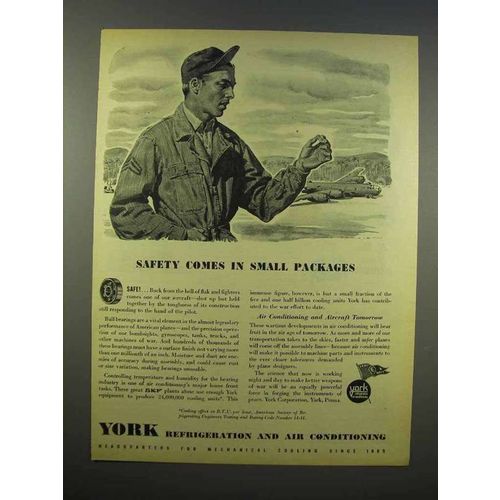 1945 York Refrigeration, Air Conditioning Ad - Safety