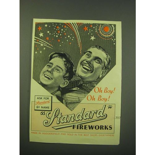 1953 Standard Fireworks Ad - Oh Boy! Oh Boy!