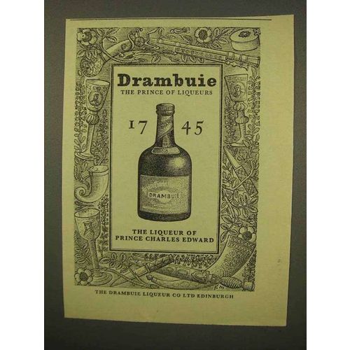 1954 Drambuie Liqueur Ad - The Prince of Liqueurs