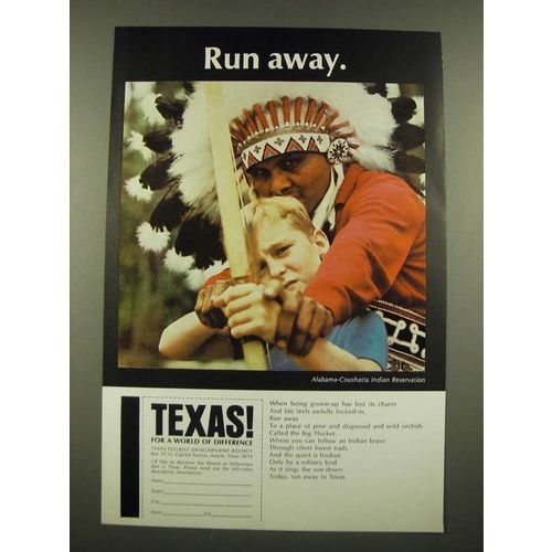 1969 Texas Tourism Ad - Run Away