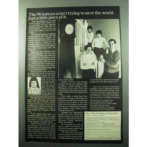 1969 Save the Children Federation Ad - The Winstons