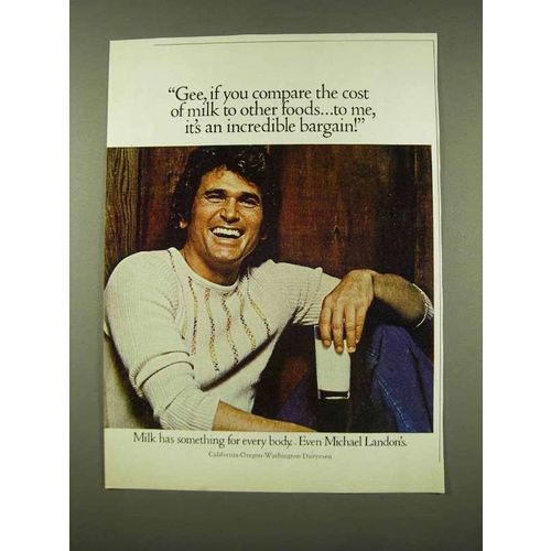 1973 Milk Ad - Michael Landon