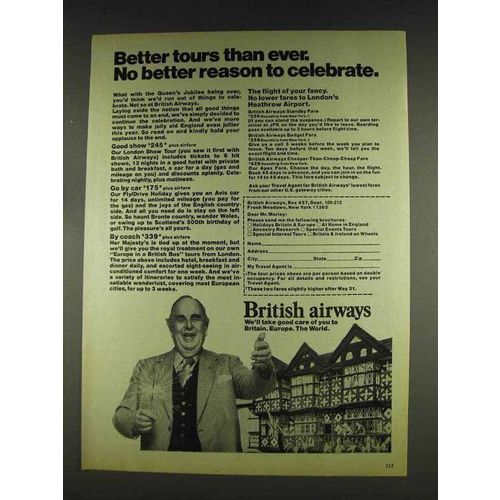 1978 British Airways Ad - Robert Morley - Better Tours