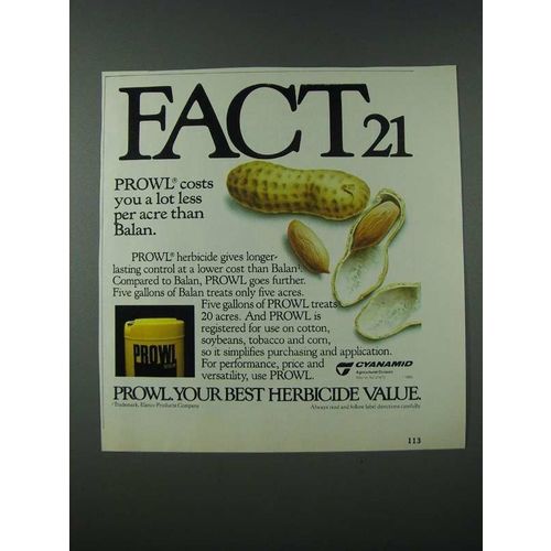 1986 Cyanamid Prowl Ad - Fact 21