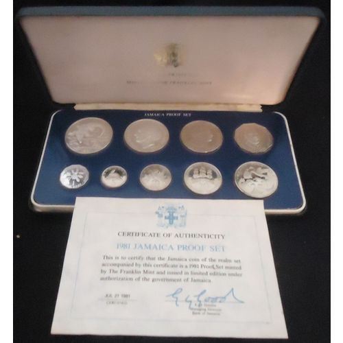 1981 Jamaica Proof Coin Set