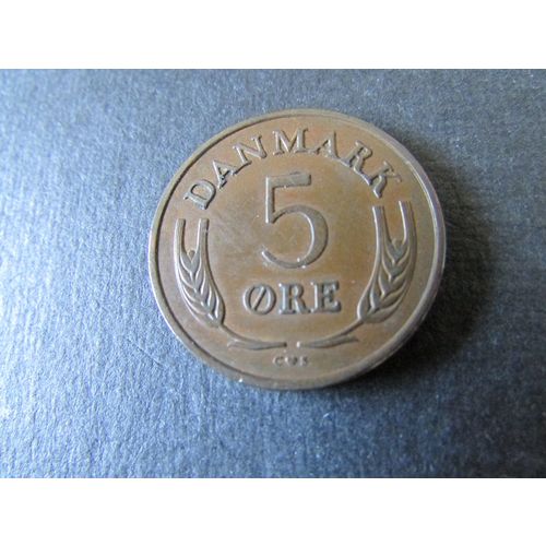 1964 DENMARK FIVE ORE FREE POST. Q