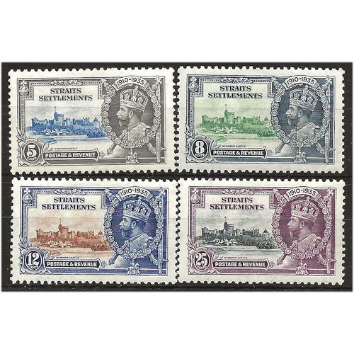 Strits Settlements 1935 Silver Jubilee Set SG256-259 Mounted Mint ....
