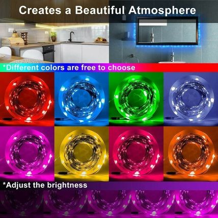 32.8 FT RGB 5050 LED Waterproof Color Changing Strip Lights Indoor Outdoor IP65