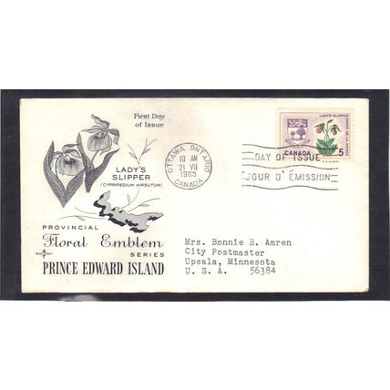 FDC Rose Craft 5c Lady's Slipper (Cachet-Typed/A) CV39234