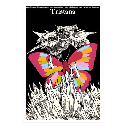 Spanish Movie Poster 4 film"TRISTANA"Spanish.Director Luis Buñuel.Deneuve art