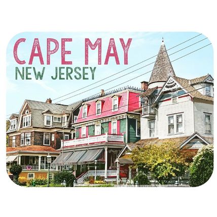 Cape May New Jersey Victorian Homes Fridge Magnet