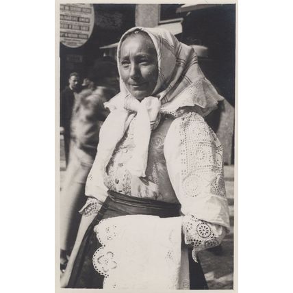 Moravia Costume Fashion Vintage Czech Real Photo Postcard