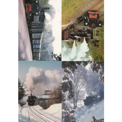Steyr Museum Austria 4x Train Postcard s