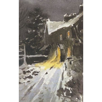 Beatrix Potter Book Author 1912 Christmas Card Painting Postcard