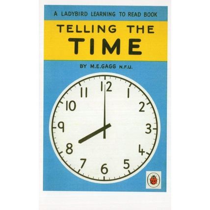 Telling Learning The Time Clock Ladybird First Edition Book Postcard