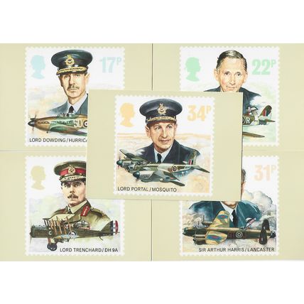 GB 1986 September PHQ M set of 5 The Royal Airforce