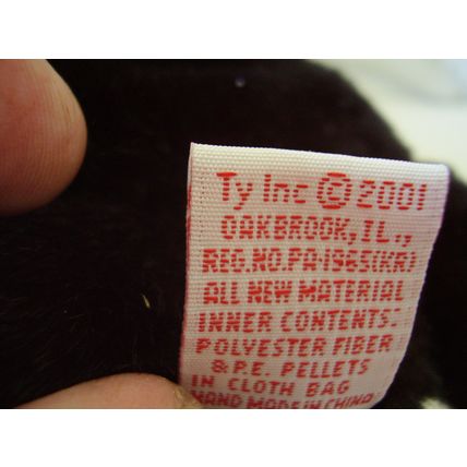 Ty Beanie LUKE Buddy Black Labrador Puppy Dog 2001 Oakbrook 008421094127