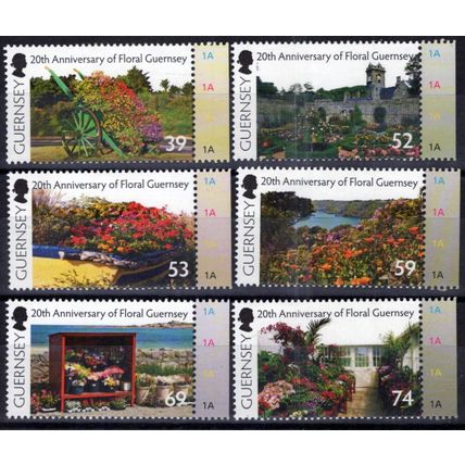 ZAYIX Guernsey 1179-1184 MNH Flowers Plants Nature 080323SM84M
