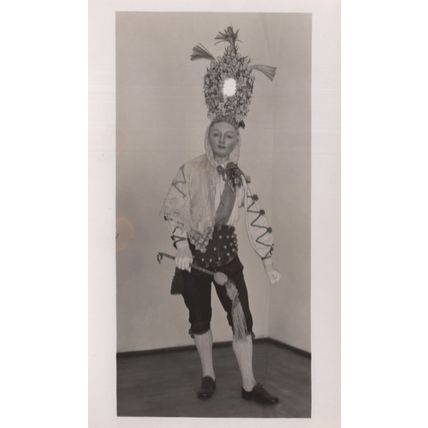 Czech Republic Soviet Cross Dressing Gay LGBT Costume Man RPC Old Postcard