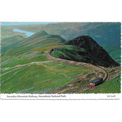 Snowdon Mountain Railway, Snowdonia National Park, Wales, UK - Photo Postcard