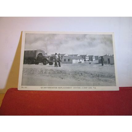 QUARTERMASTER REPLACEMENT CENTER, CAMP LEE, VIRGINIA. unused military postcard =