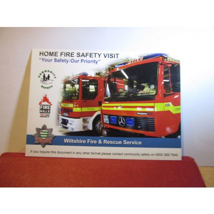 WILTSHIRE FIRE & RESCUE SERVICE unused postcard Fire engines =