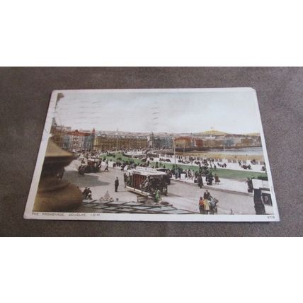 1932 fr J Salmon Postcard - The Promenade - Douglas, Isle of Man