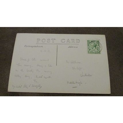 1918 Real Photo Postcard - Elham Church, Nr Folkestone, Kent