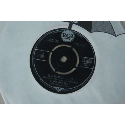 A3-ELVIS PRESLEY- It's Now or Never –UK 7" SINGLE-1960-BALLAD Elvis Presley