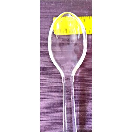 Clear Depression Glass Salad Fork & Spoon Set 1930-40's Imperial Glass Utensils