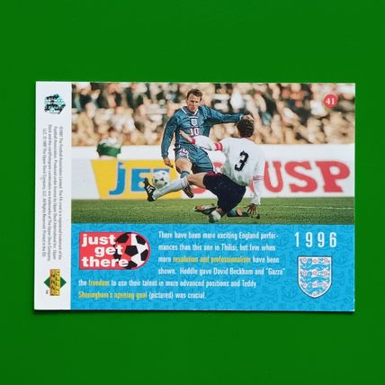 UPPER DECK 1997/98 England David #41 World Cup - Soccer