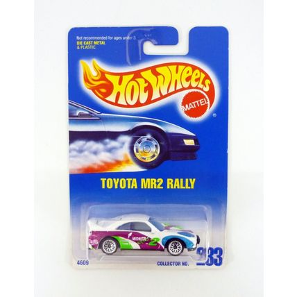 Hot Wheels Toyota MR2 Rally #233 White Die-Cast Car 1991