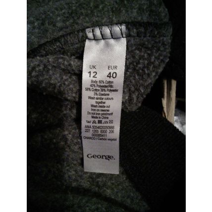 RIVER ISLAND Vintage waistcoat/bolero Charcoal grey wool-rich fabric. Size 12.