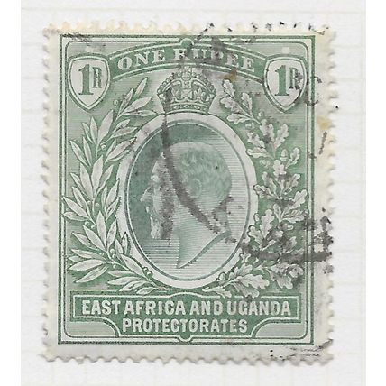 EAST AFRICA UGANDA PROTECTORATE KE7 1R 1903 WMK CC SG9 9 SG USED
