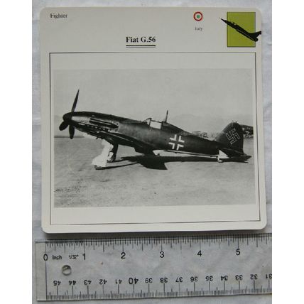 Fiat G.56 - Italy - Fighter - Collectors Club Card