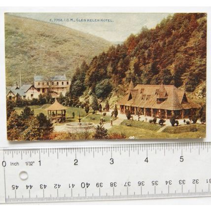 vintage postcard Glen Helen Hotel, Isle of Man