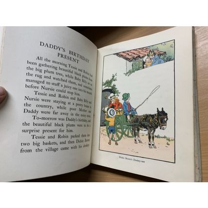 RARE* c1930 "TALES AND PICTURES AND HAPPY PETS" LARGE ILLUSTRATED HB BOOK (P5)