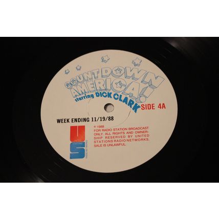 COUNTDOWN AMERICA STARRING DICK CLARK-4LP RADIO SHOW 11-1-88 WITH CUES-VARIOUS