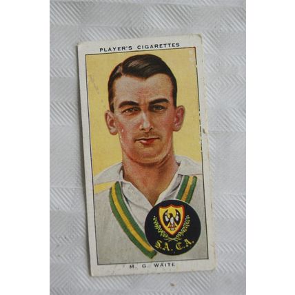 1938 Players Cricketers No. 47 M. G. Waite, South Astralia