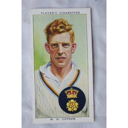 1938 Players Cricketers No. 5 W. H. Copson, Derbyshire