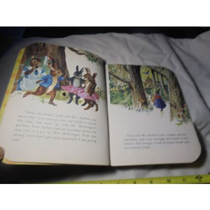 1955 Magic Talking Book: The Tale of Peter Rabbit! The Record IS the Book! $20.0
