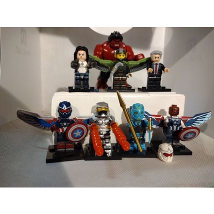 Custom set of Captain America Brave New World 8 Minifigures