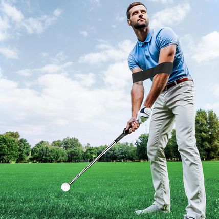 Golf Grip Swing Training Aid - Retractable Click Club Trainer Indoor Practice Wa