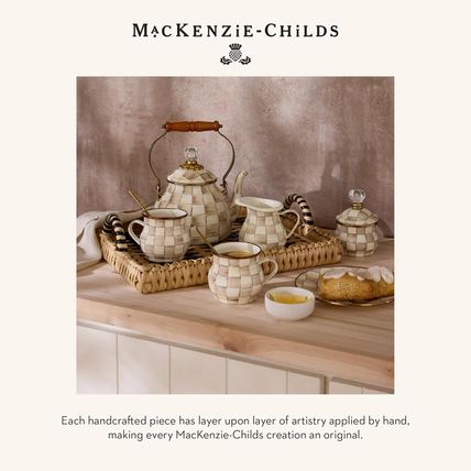 MACKENZIE-CHILDS Enamel Curiosity Pot, Decorative Container for Home Decor, Brow