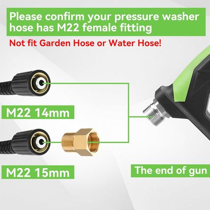 Tool Daily Sewer Jetter Kit for Pressure Washer 50 FT, Pressure Washer Spray Noz